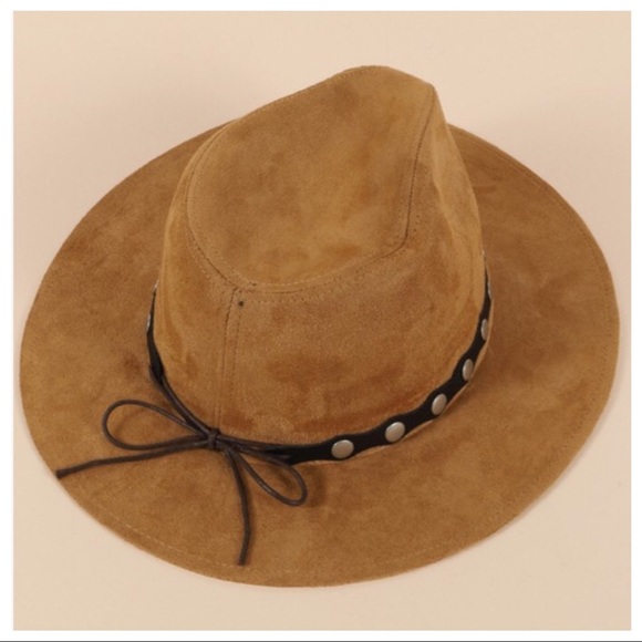 ABERDEEN- Vegan Suede Panama Hat - Picture 4 of 4